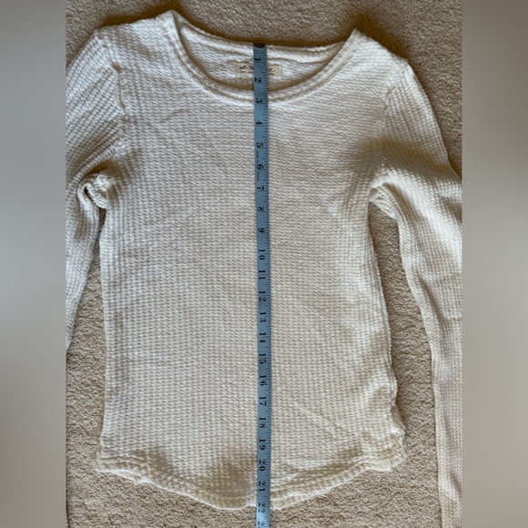 We The Free Ivory Waffle Knit Top - Picture 3 of 3